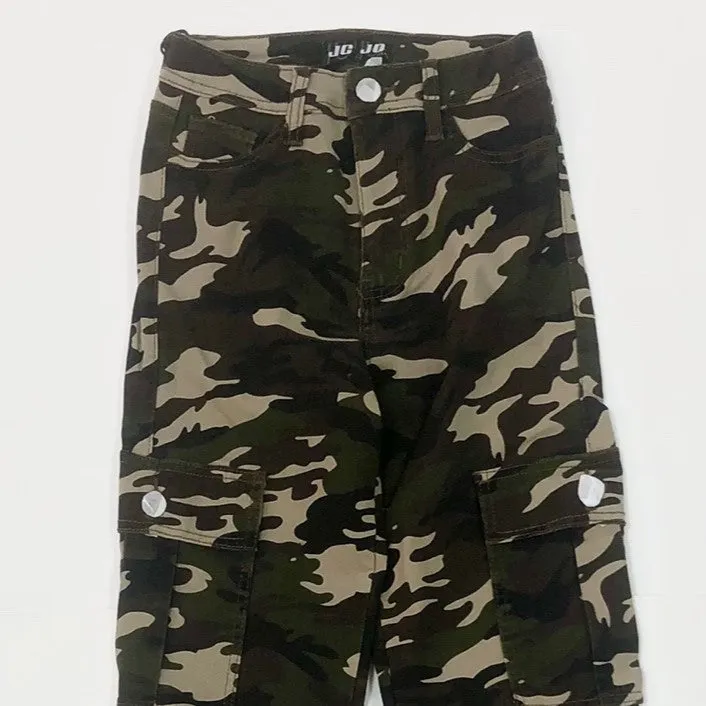 Women's High Waist Camo Super Stretch Jagging Jeans