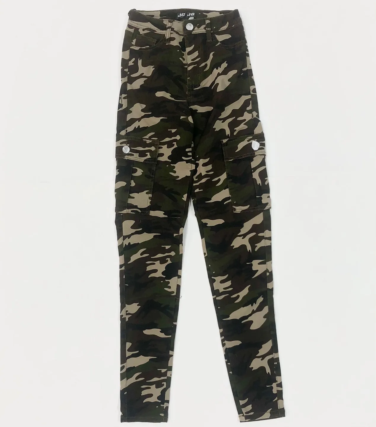 Women's High Waist Camo Super Stretch Jagging Jeans