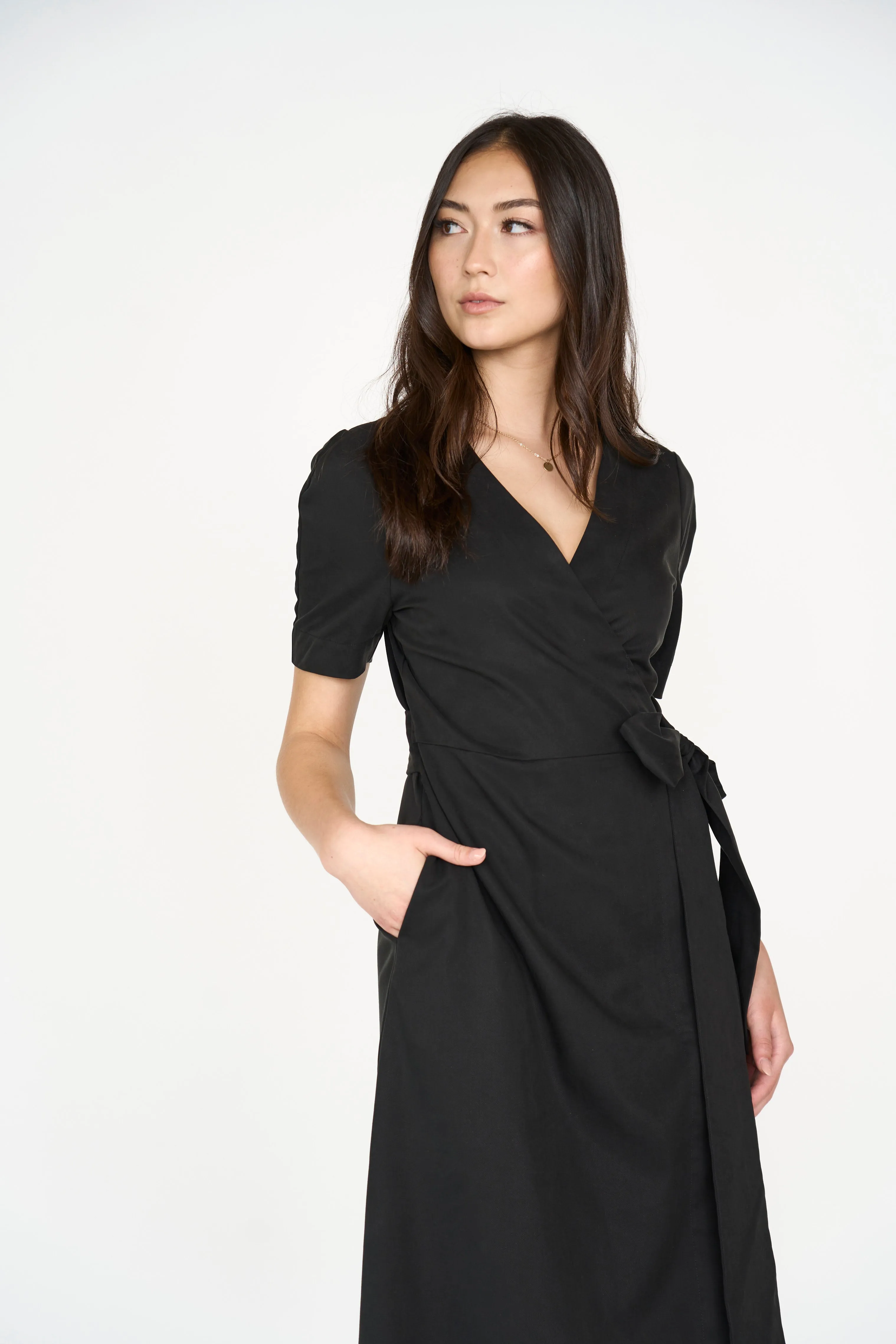 Wrap Me Up Dress - Black (XS - 2XL)