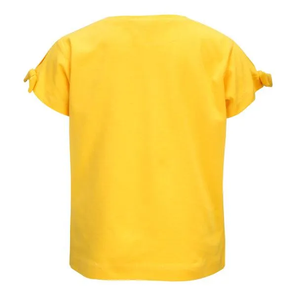 YELLOW GRAPHIC GIRLS T-SHIRT