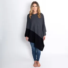 zestt Travel Poncho Graphite Colorblock